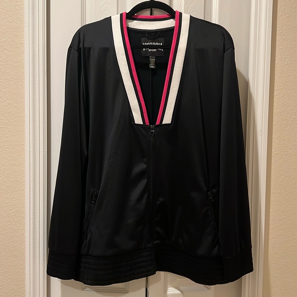 Victoria Sport Satin Varsity Jacket